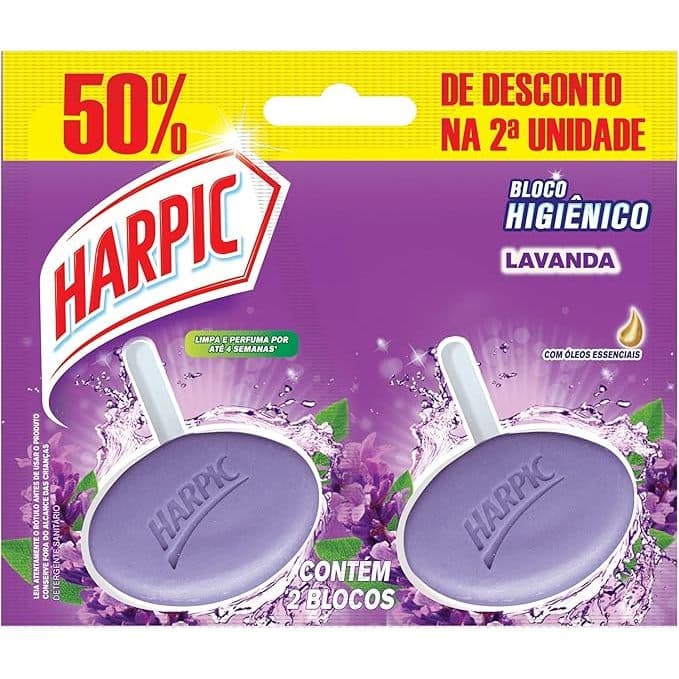 Harpic Bloco Sanitário Perfumado Lavanda Com 2 Unidades