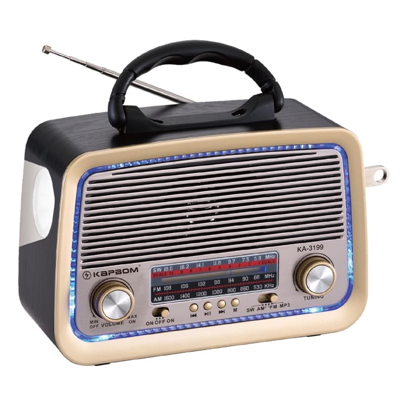 Rádio Bluetooth AM/FM/AM 3 Bands 5W