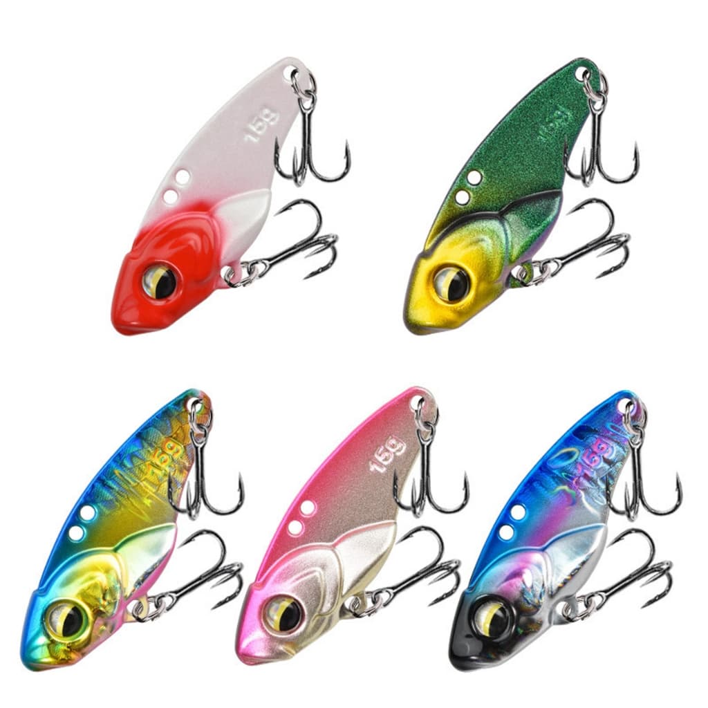 12 color (3.5+5+7g) VIB estrada falsa isca de ferro conjunto longe lançar estrada isca para matar