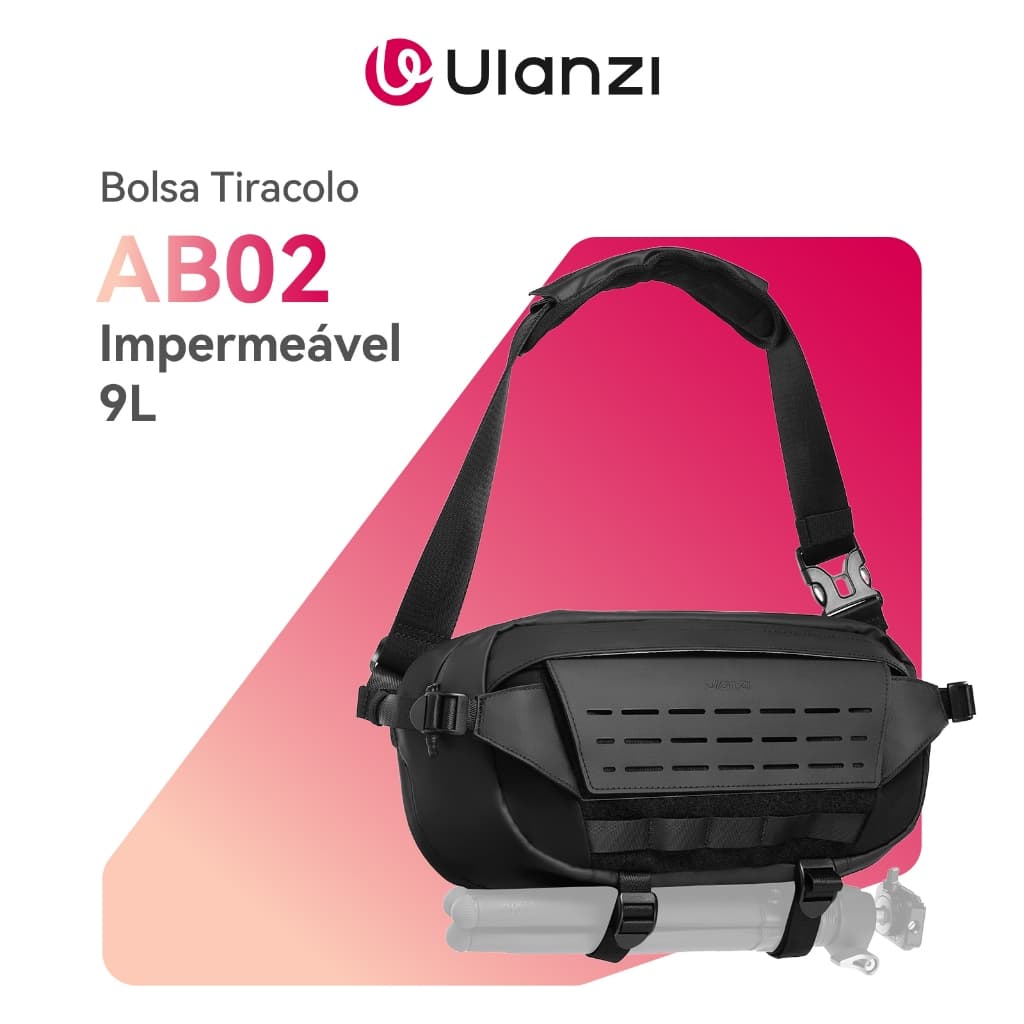 ULANZI AB02 Bolsa Tiracolo 9L para Câmera DSLR/Mirrorless – Resistente à Água