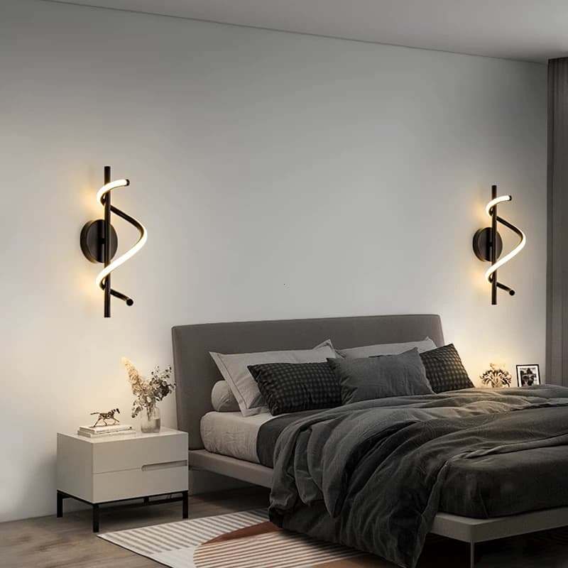 Arandela LED Interna 3 Cores em 1 | Luminária de Parede Moderna | Vários Modelos para Quarto/Sala