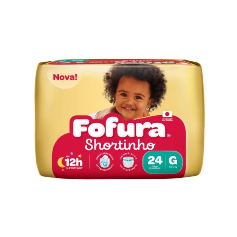 Fralda Bebê Infantil Fofura Shortinho – Fralda Descartável Criança