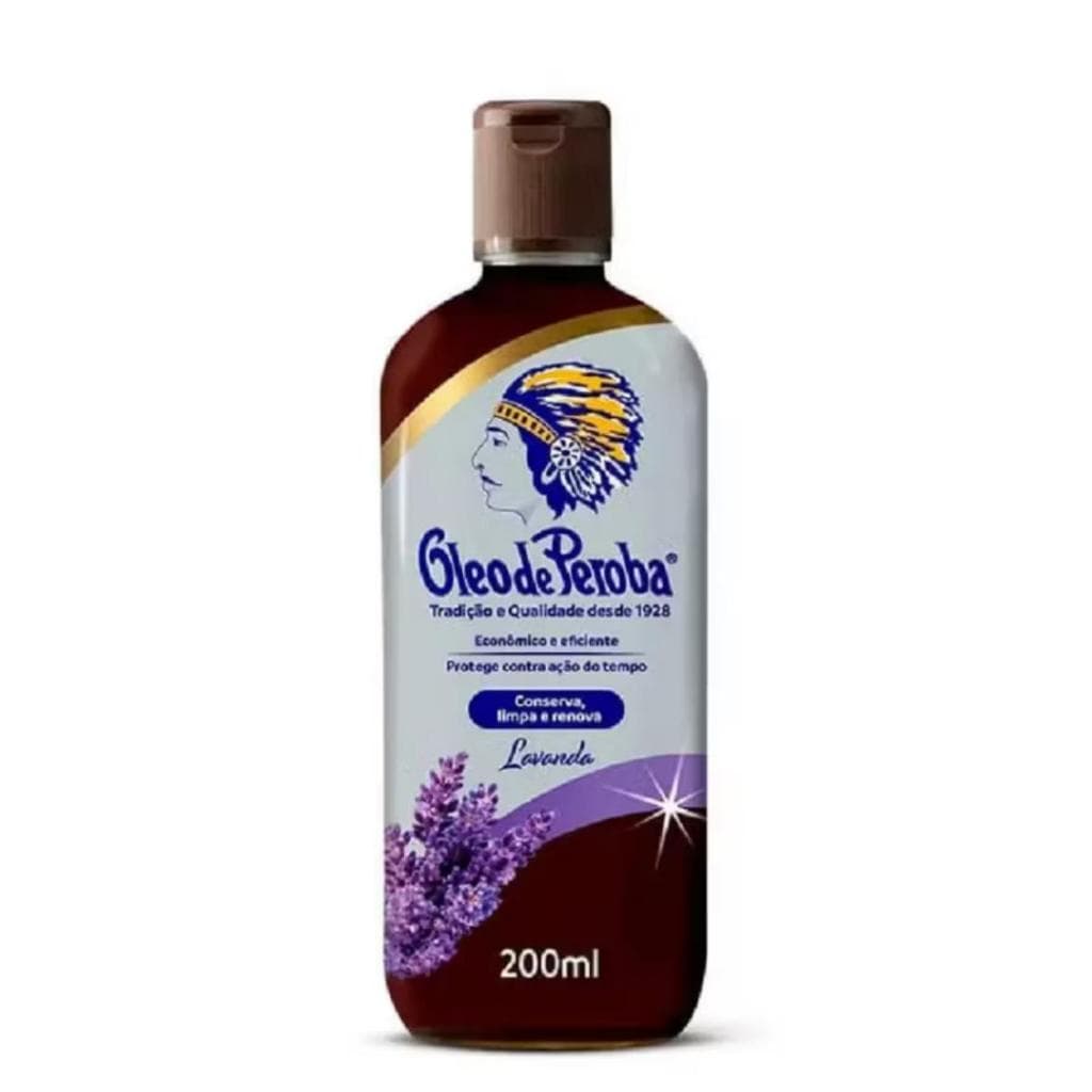 Óleo de Peroba Lavanda, Limpa e Lustra Móveis,  Pisos de Madeira, Protege,  Conserva e Renova 200mL.
