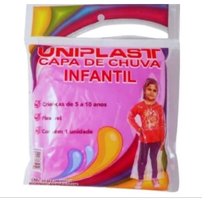Capa de Chuva infantil Descartável.