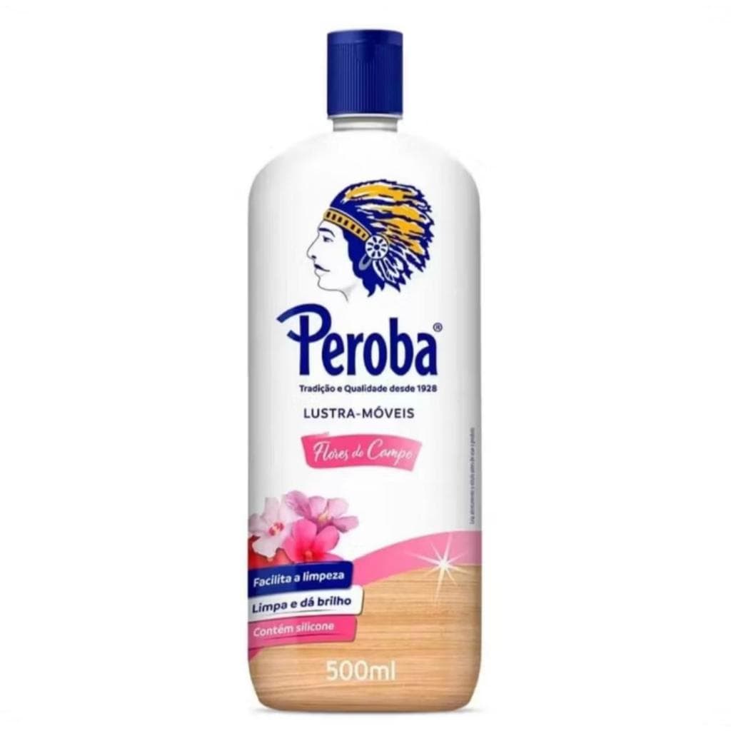 Lustra Móveis Peroba Flores do Campo Limpador e Polidor de Móveis Laqueados Fogões, Geladeiras 500mL