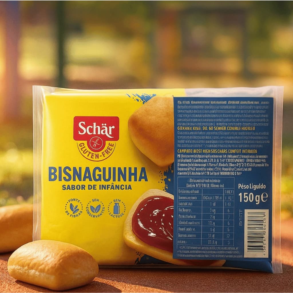 Pão Bisnaguinha 100% sem Glúten e sem Lactose Schär Bandeja 150g