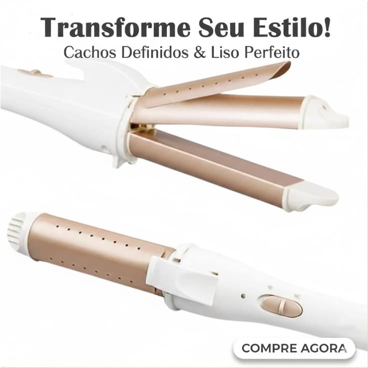 Modelador de Cachos 2 em 1 Love Nova – Bivolt 110V/220V | Cachos Perfeitos e Naturais