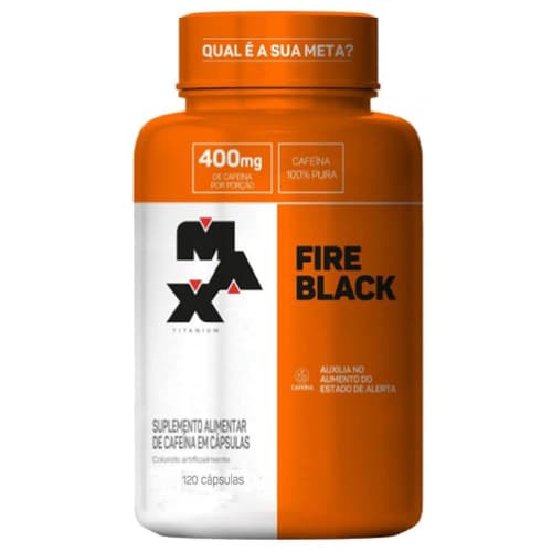 Termogênico - Fire Black - 60 caps - Max Titanium