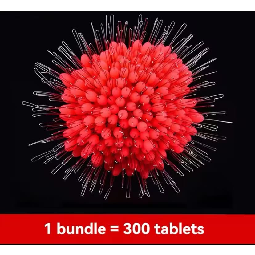 ￼kit 300 pçs silicone espaço feijão stoper de pesca vermelho de Borrachinha ,Borrachinha de pesca trava linha