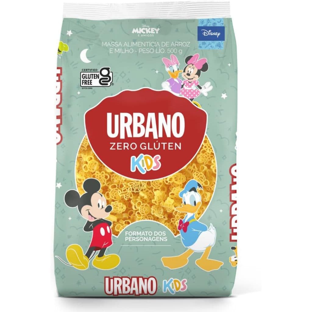 Macarrão de Arroz Kids Personagens Disney Urbano 500g – Zero Glúten