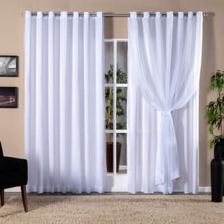 Cortina Forro + Voil 3,00 x 2,80 m Para Quarto Sala Escritório Elegante Luxo