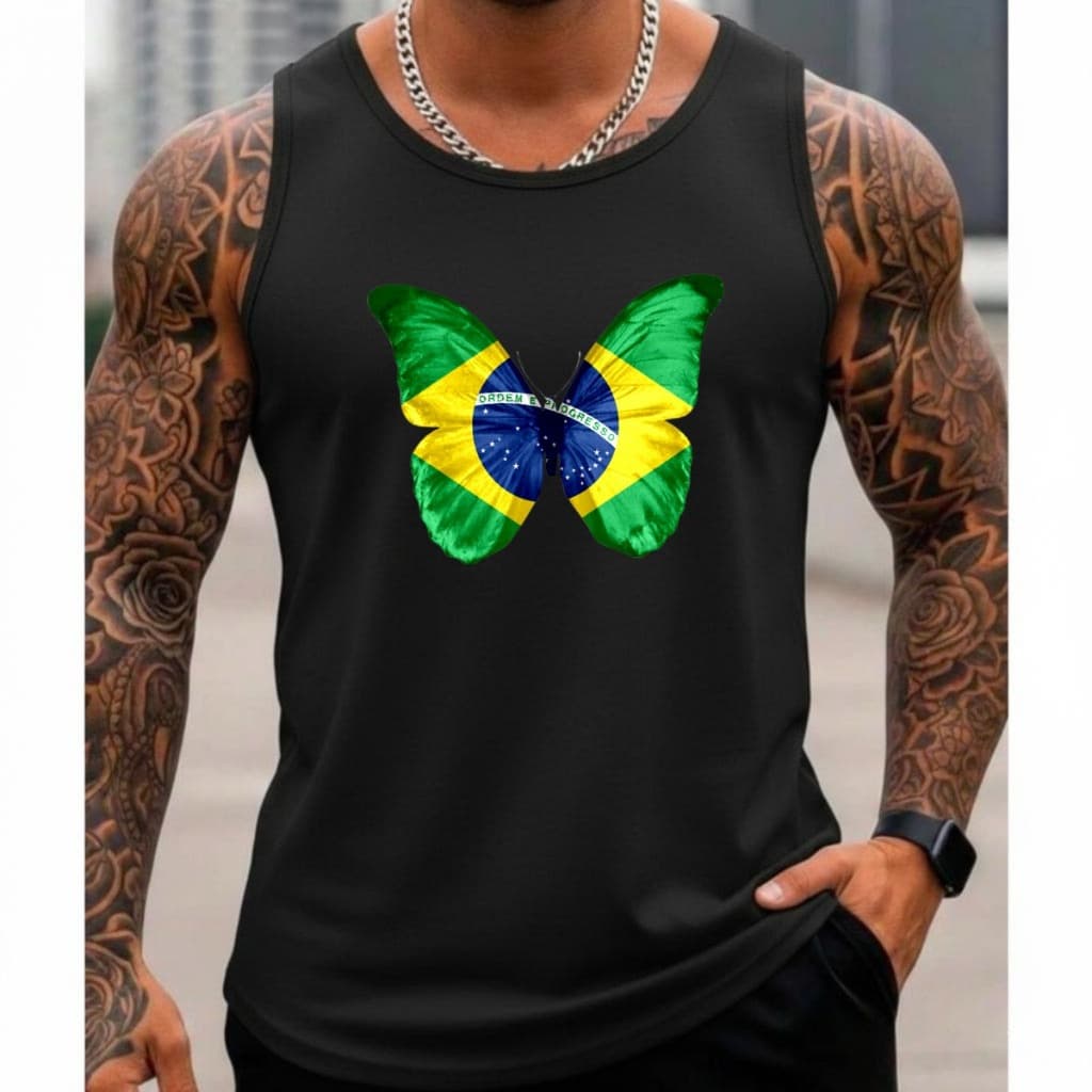 CAMISA REGATA MASCULINA REGATA 100% ALGODÃO PREMIUM INOVAÇAO