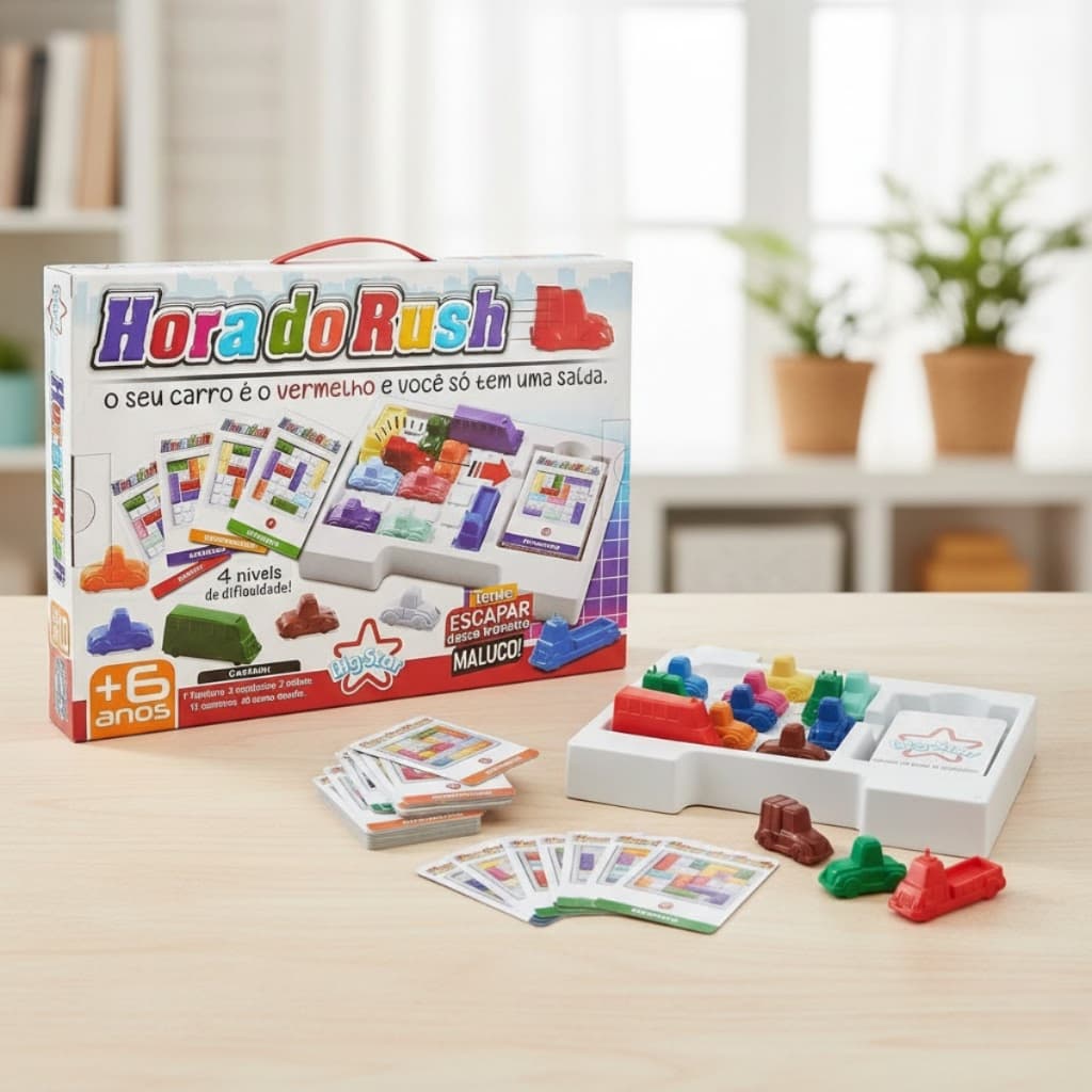 Brinquedo Infantil Hora do Rush Jogo Mesa Raciocínio Lógico