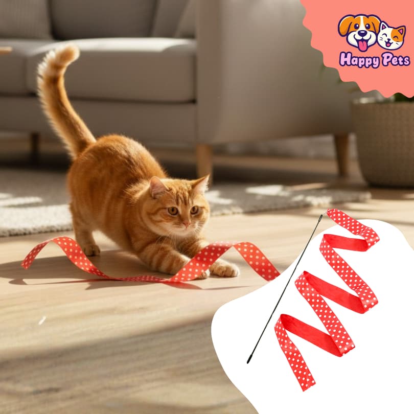 Varinha Cat Fita Da Pet Games Brinquedo Interativo Super Resistente E Divertido Com Total De 220cm