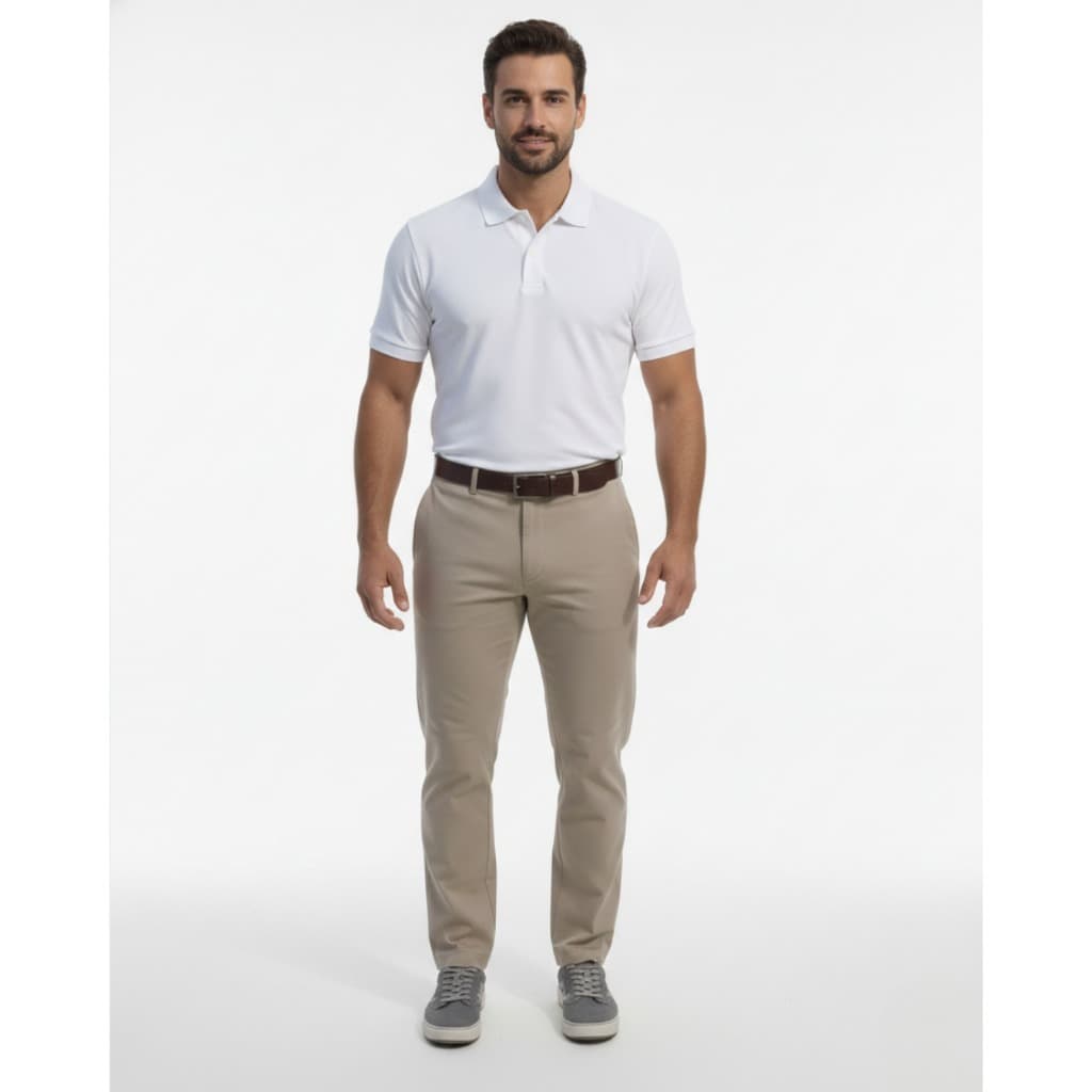 Calça masculina social com elastano 7073