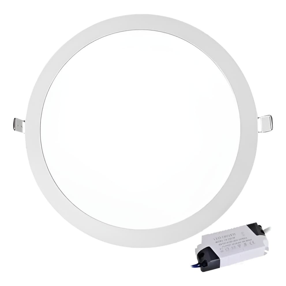 Plafon Embutir Redondo Led 24w Painel Bivolt 30x30 6500k