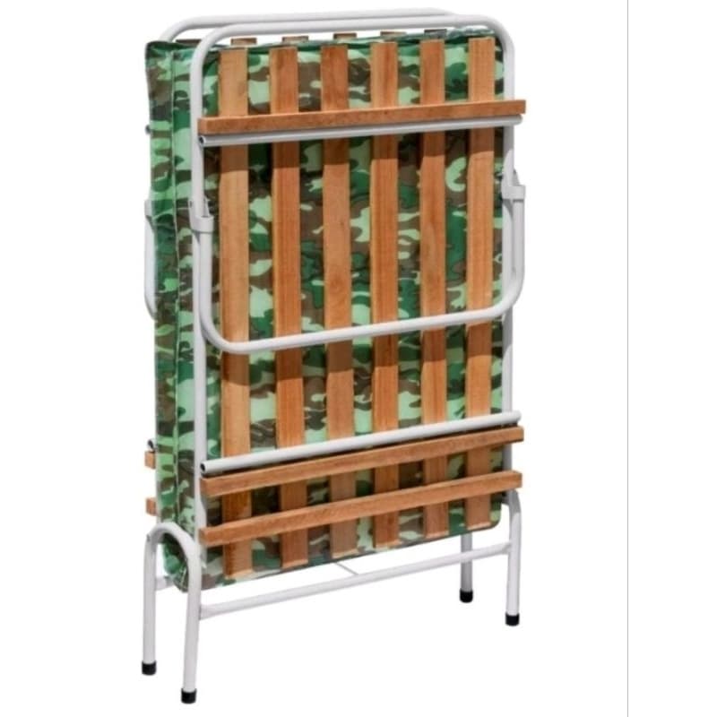 Cama dobrável aço portátil para camping com colchão acampar Envio imediato