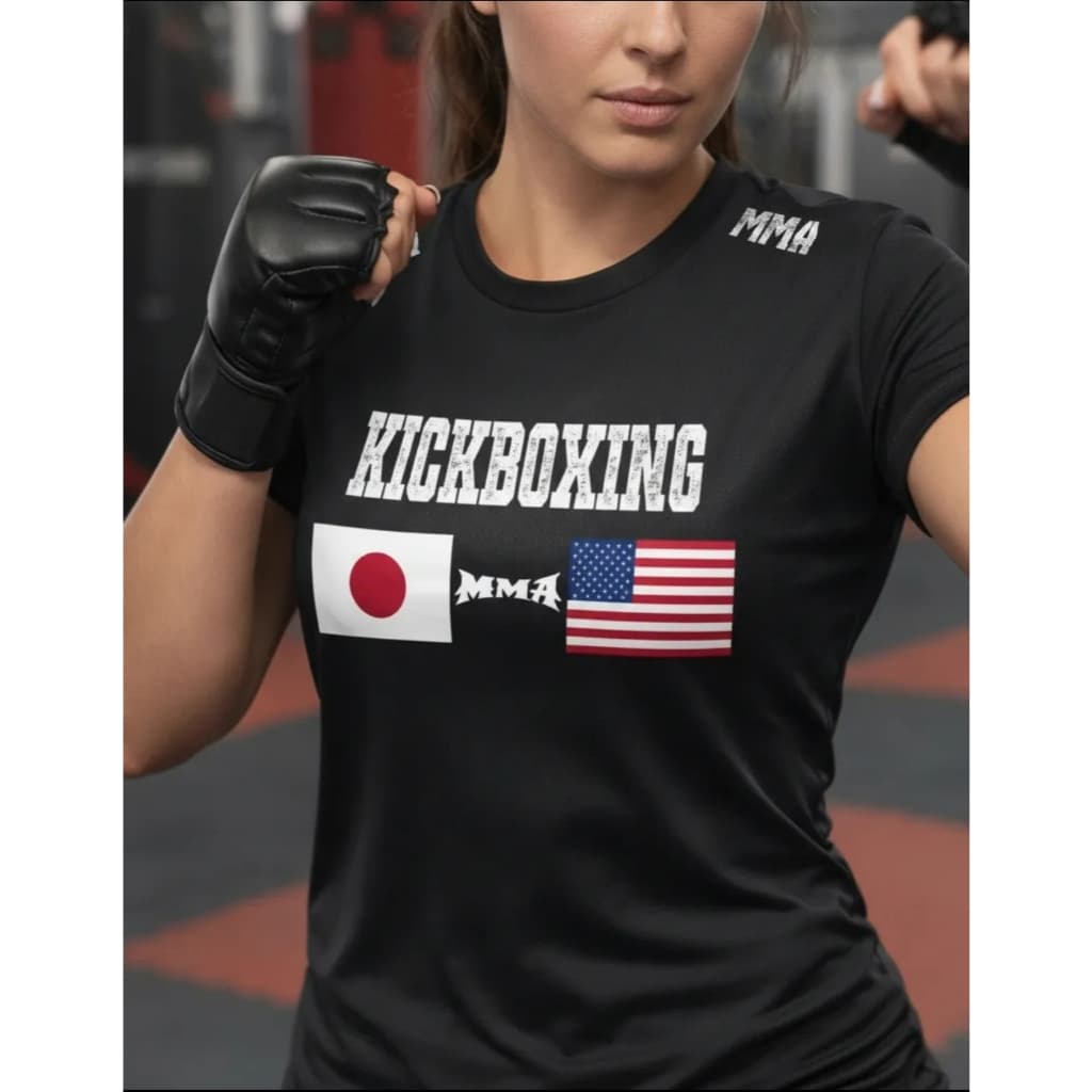 Camiseta De Kickboxing Feminina Treino Academia Boxe Muay Thai Jiu Jitsu MMA Luta
