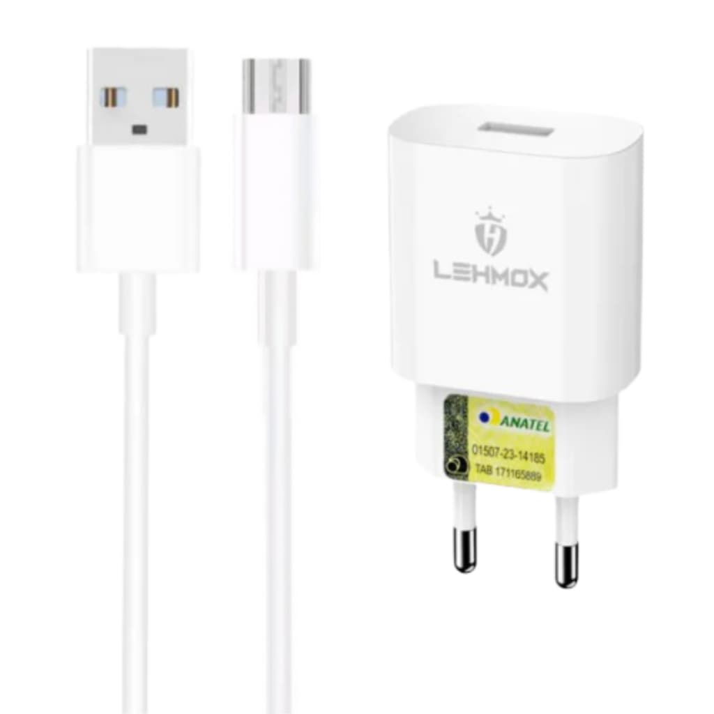 Kit Carregador para Redmi 12C - Micro USB V8 e Fonte