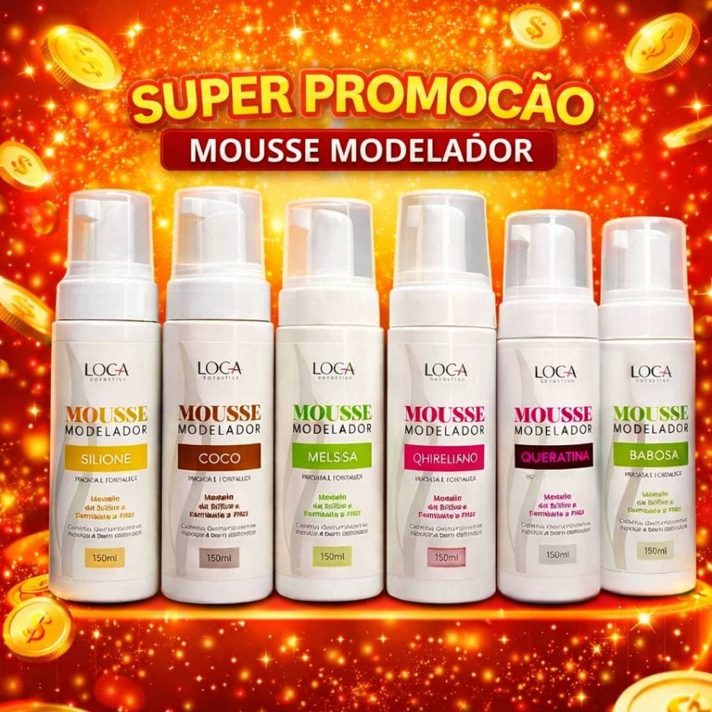 Mousse Modelador Profissional - Loca Cosmetics - 150ml