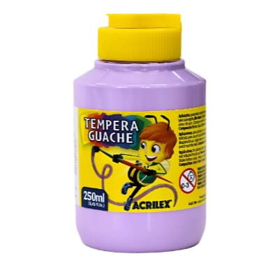 TINTA GUACHE TEMPERA 250ML LILAS ACRILEX - UNIDADE