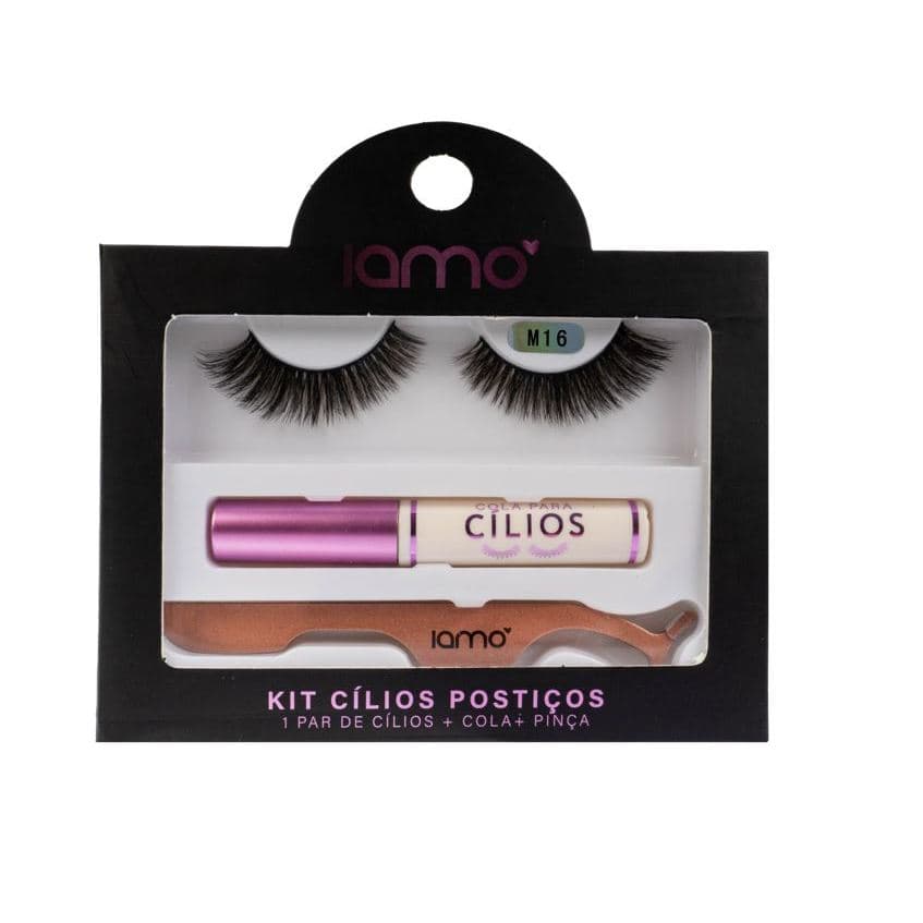 Kit Extensão de Cílios DIY Perfect Iamo – Cílios Postiços + Cola 48horas + Pinça