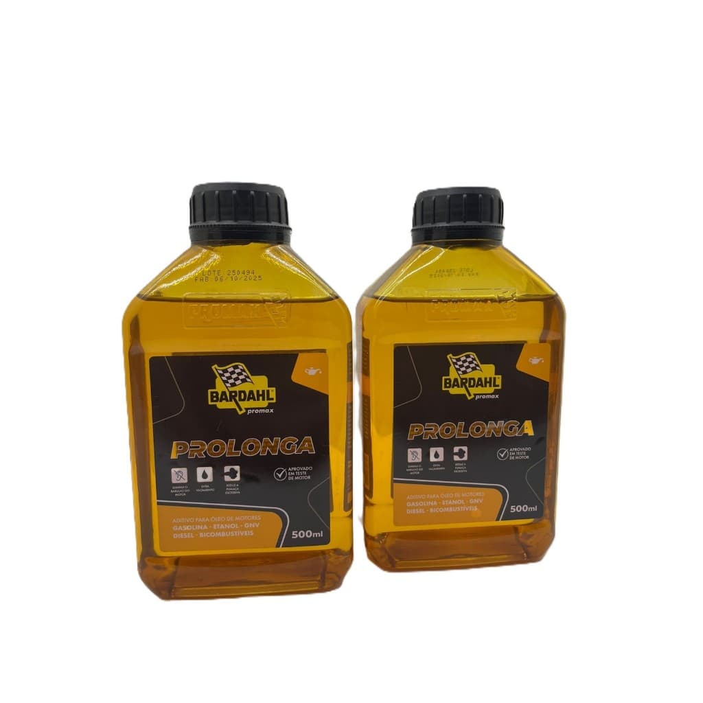 KIT 2 ADITIVO PARA OLEO MOTOR PROLONGA BARDHAL 500ML