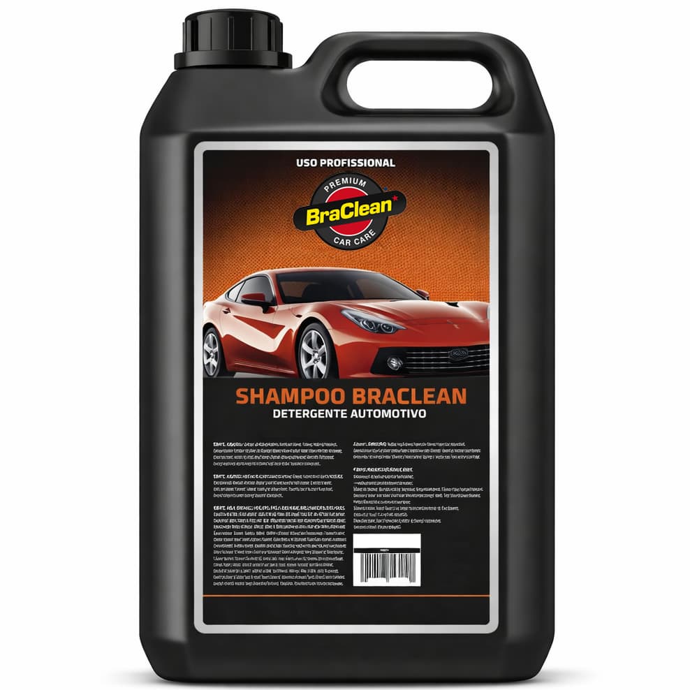 Melhor Shampoo Neutro 5 litros 1 para 100 uso profissional em detalhamento automotivo BraClean
