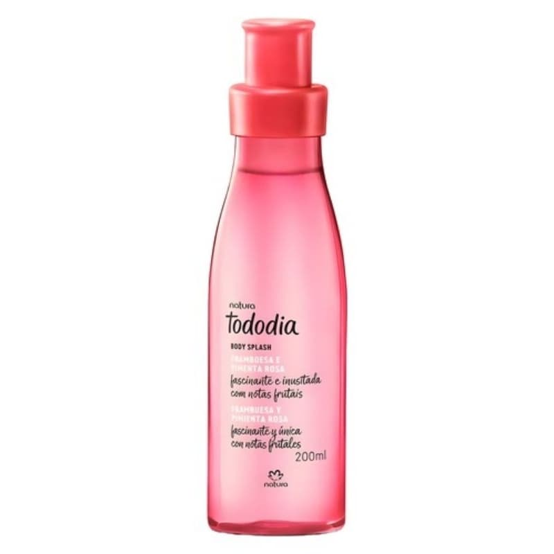 ORIGINAL Framboesa e Pimenta Rosa Body Splash 200ml Natura Tododia