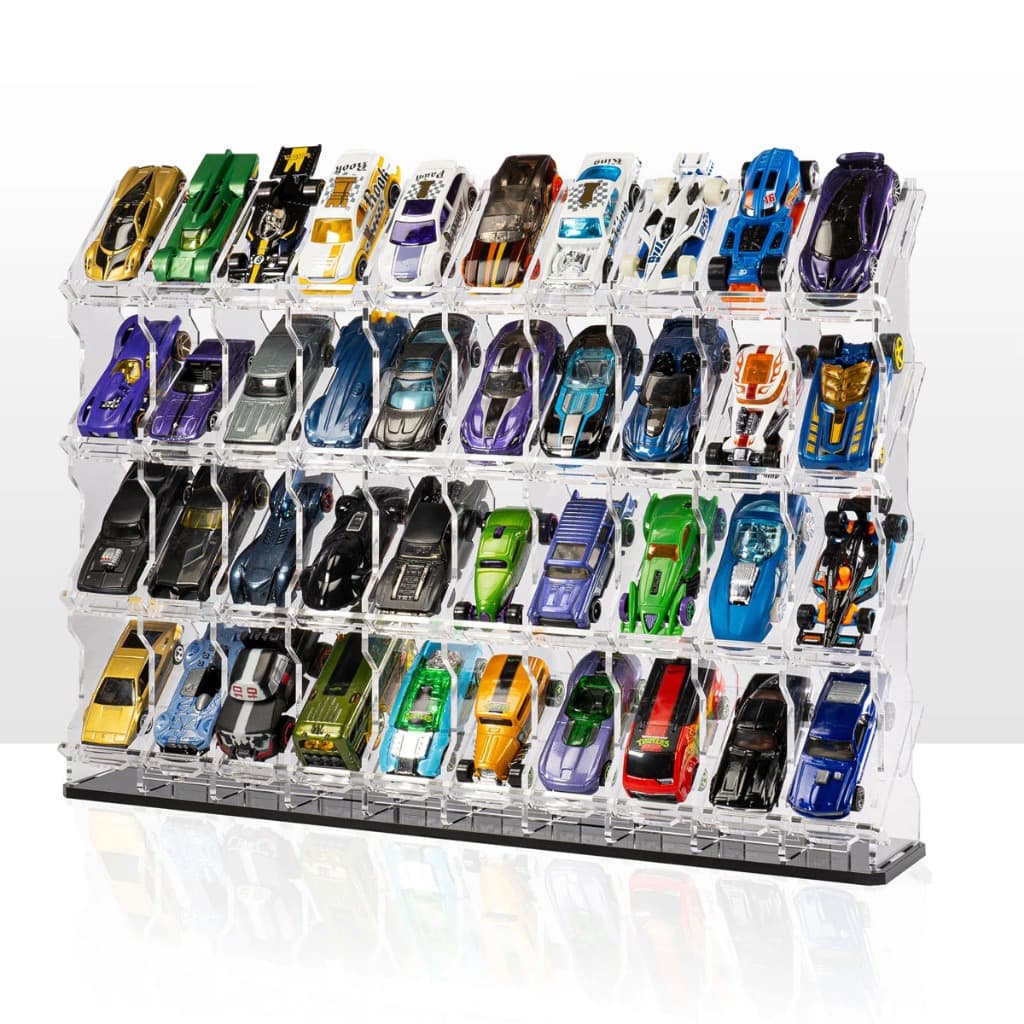 Expositor para Hot Wheels Porta 40 Carrinhos Display Escala 1:64 Diecast