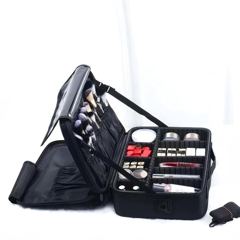 Necessaire Profissional Maquiagem Organizador Grande Preto