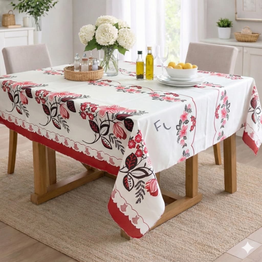 Linda Toalha de Mesa Oxford Grande  4/6 Lugares Moderna de alta qualidade 100% Poliéster