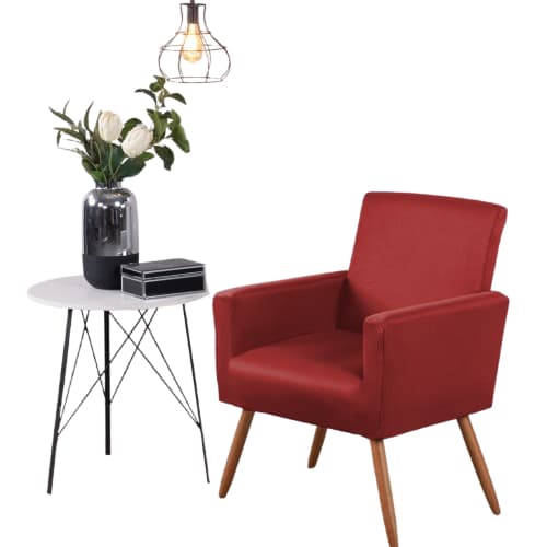 CAPA DE POLTRONA NINA PARA SALA RECEPÇÃO QUARTO E ESCRITÓRIO ESTAMPADA E LISA MALHA GEL PREMIUM VÁRIAS CORES