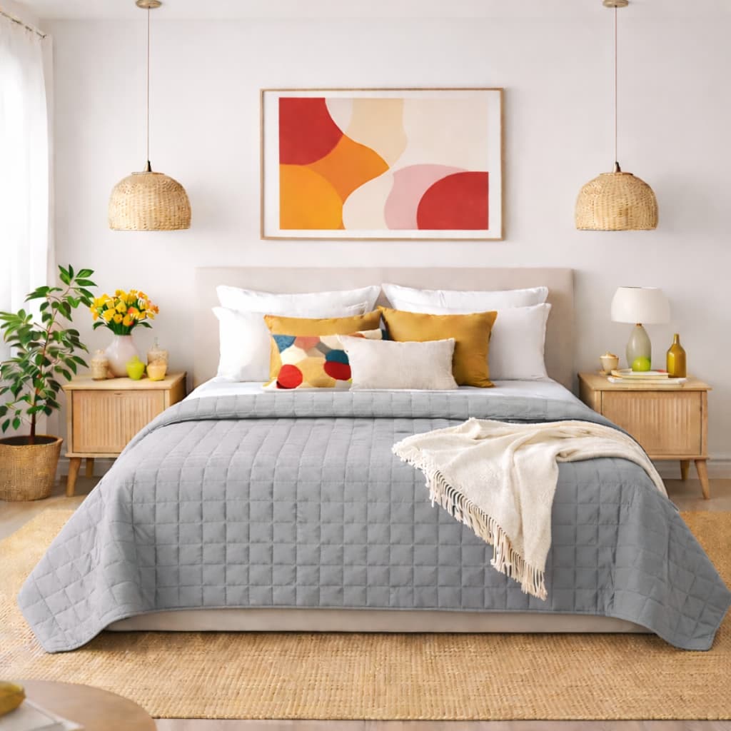 Colcha Cobre Leito Queen Matelado Varias Cores Conforto Elegância Alta Qualidade