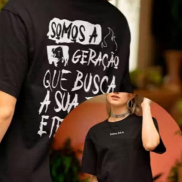Camiseta Cristã Somos A Geração Yeshua Adoração Streetwear Religiosa
