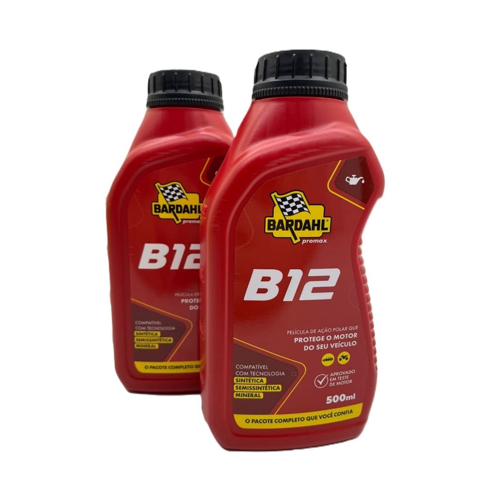 Kit Aditivo de Óleo de Motor B12 Bardahl - 2 unidades
