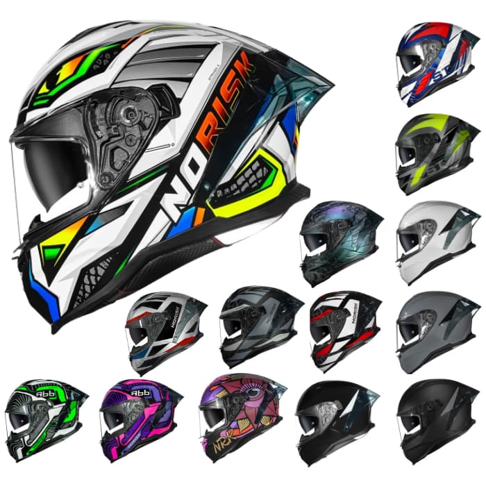 Capacete Moto Norisk Strada Com Oculos Solar Interno Diversos Modelos Para Facilitar Sua Escolha