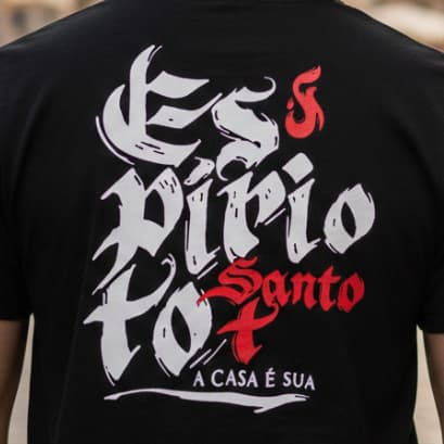 Camiseta Espírito Santo Masculina e Feminina Streetwear Blusa Cristã 100% algodão