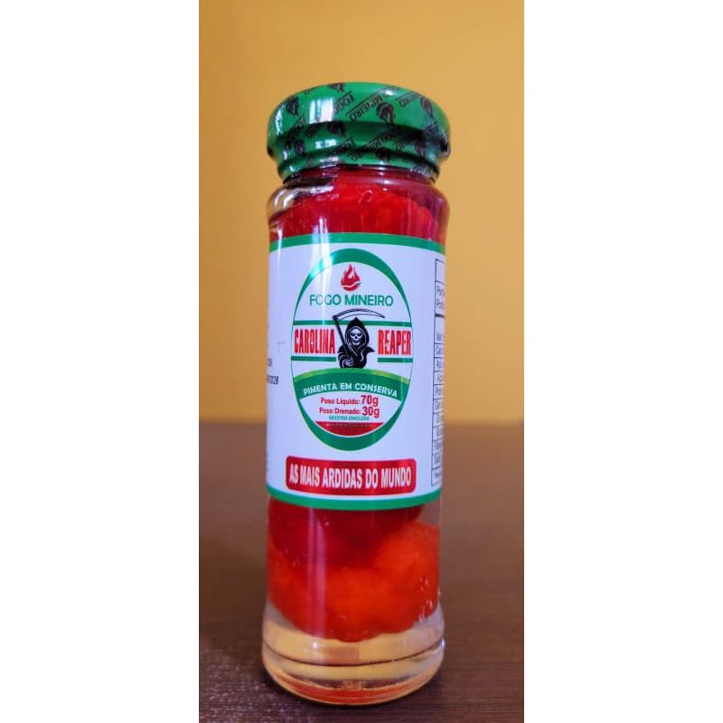 Pimenta Carolina Reaper em conserva Uni 1x70G (pote vidro)