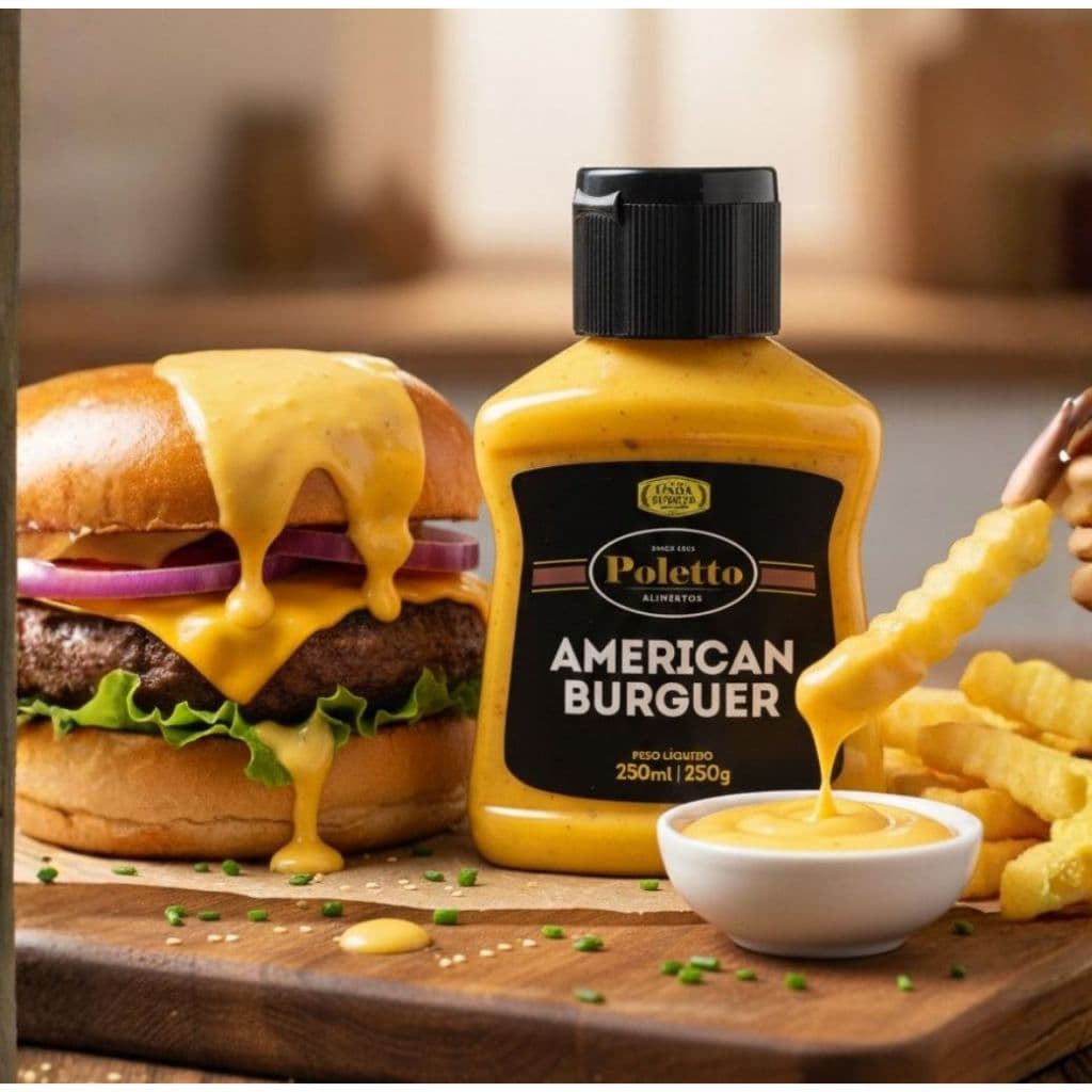 Maionese American Burguer Poletto 250g
