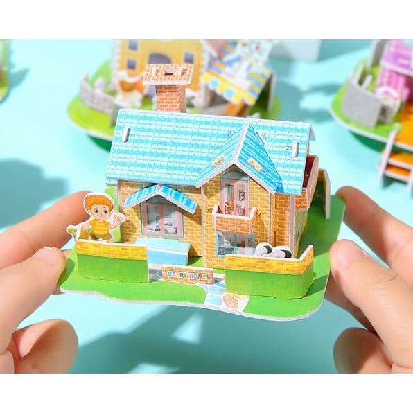 QUEBRA CABEÇA 3D DIY PUZZLE CASINHA E TRUCK