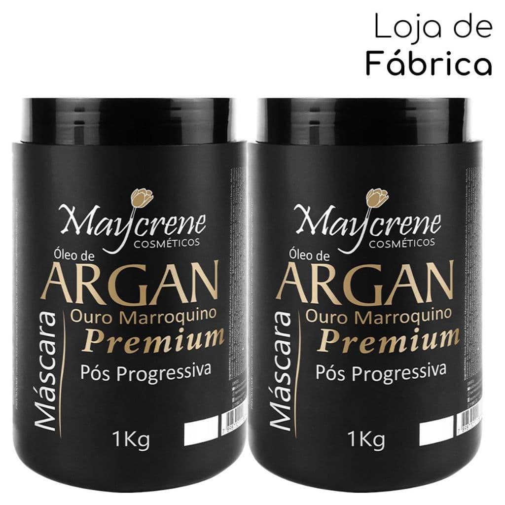 Máscara Argan Pós Progressiva Maycrene 1kg | Brilho, Maciez e Sedosidade Pós Progressiva