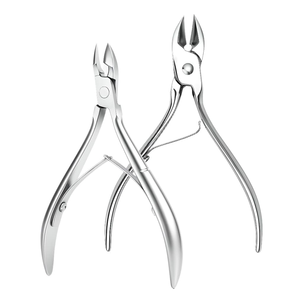 Kit Alicate Cutícula e Corte Unha Inox Profissional Afiado Mola Dupla Manicure Pedicure