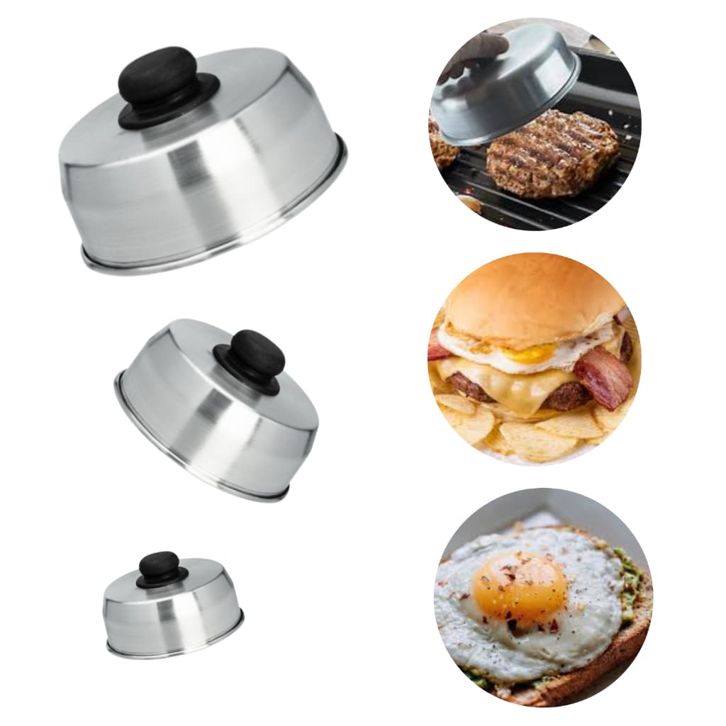 Kit Lanche 3 Abafador Carne/frango Hambúrguer Tampa 16cm