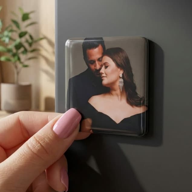 Foto Imã Bottons 5x5cm Personalizado Tema Display Lembrancinha