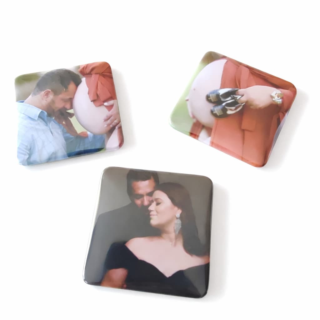 kit Bottons 5x5cm Personalizados Lembrancinha Imã Geladeira premium