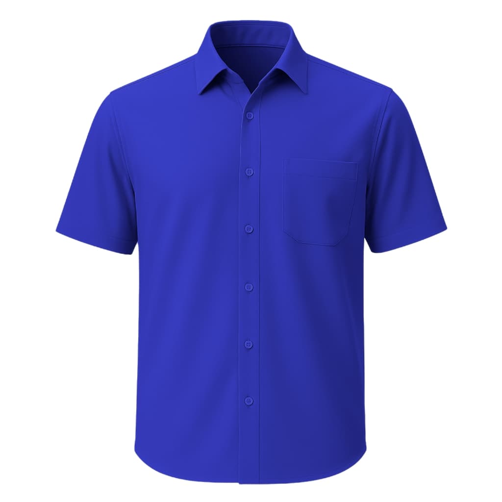 Camisa Social Manga Curta Masculina Camisa Social Colarinho Italiano