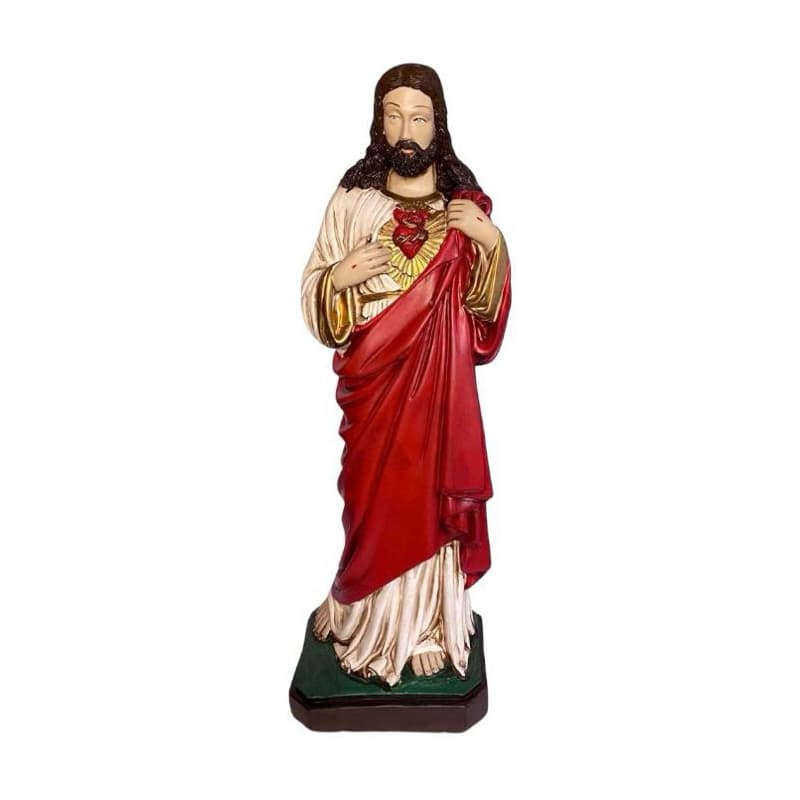 Sagrado Coração de Jesus em Gesso 60cm, imagens sacras