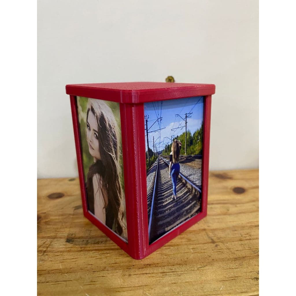Porta Retrato Personalizado (Foto 8,2cmx5,2cm) E Guarda Volume Decorativo | Feito em PLA