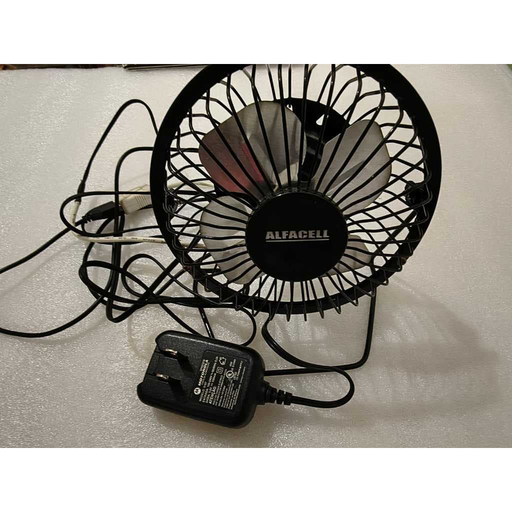 Mini ventilador 5v usb A + carregador